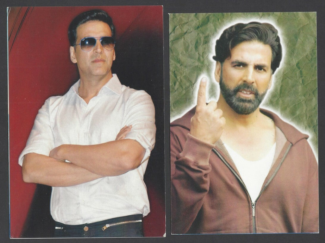 India BOLLYWOOD Akshay Kumar postcards x 5