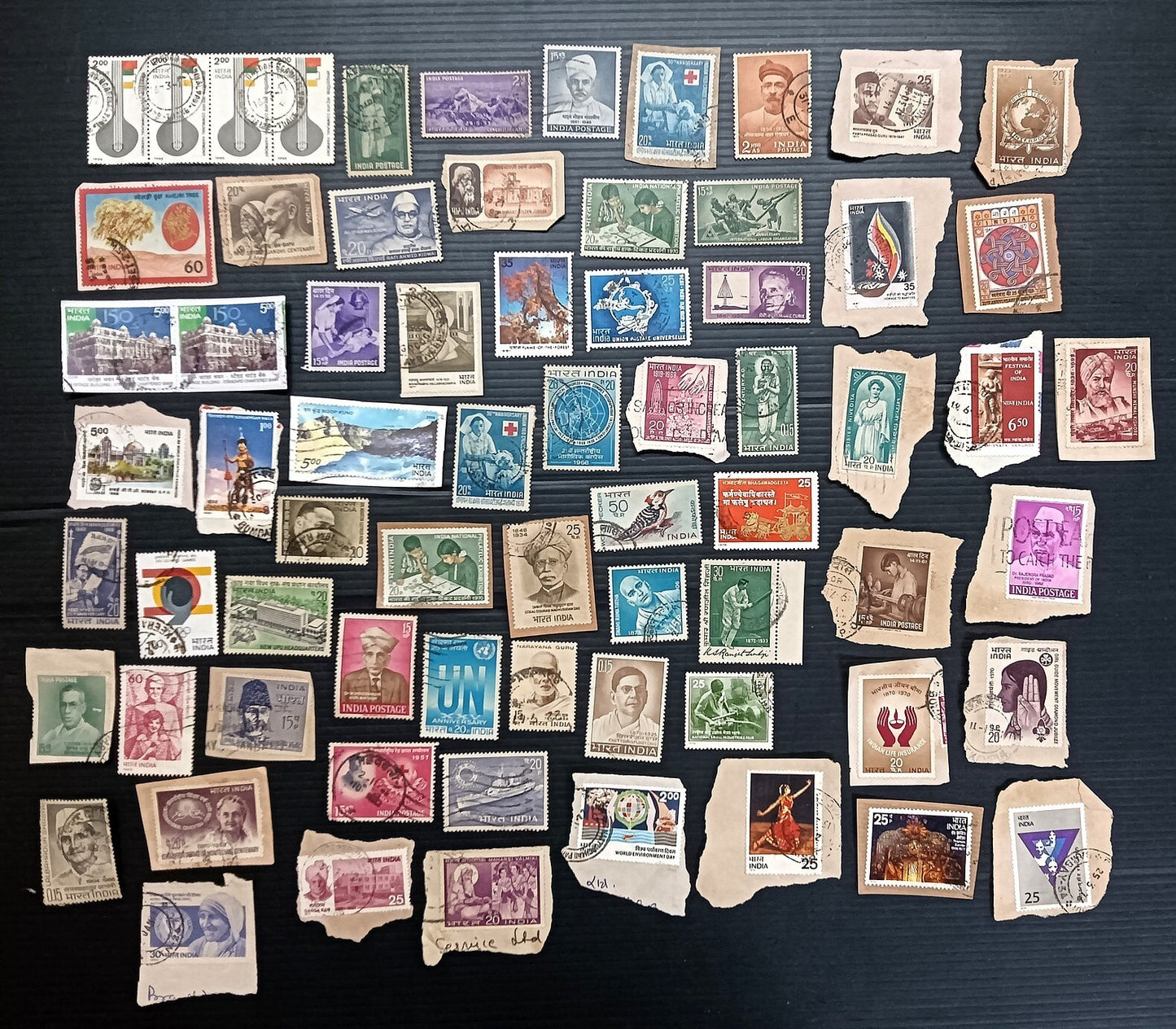 India unpicked on paper commemorative mix (100)