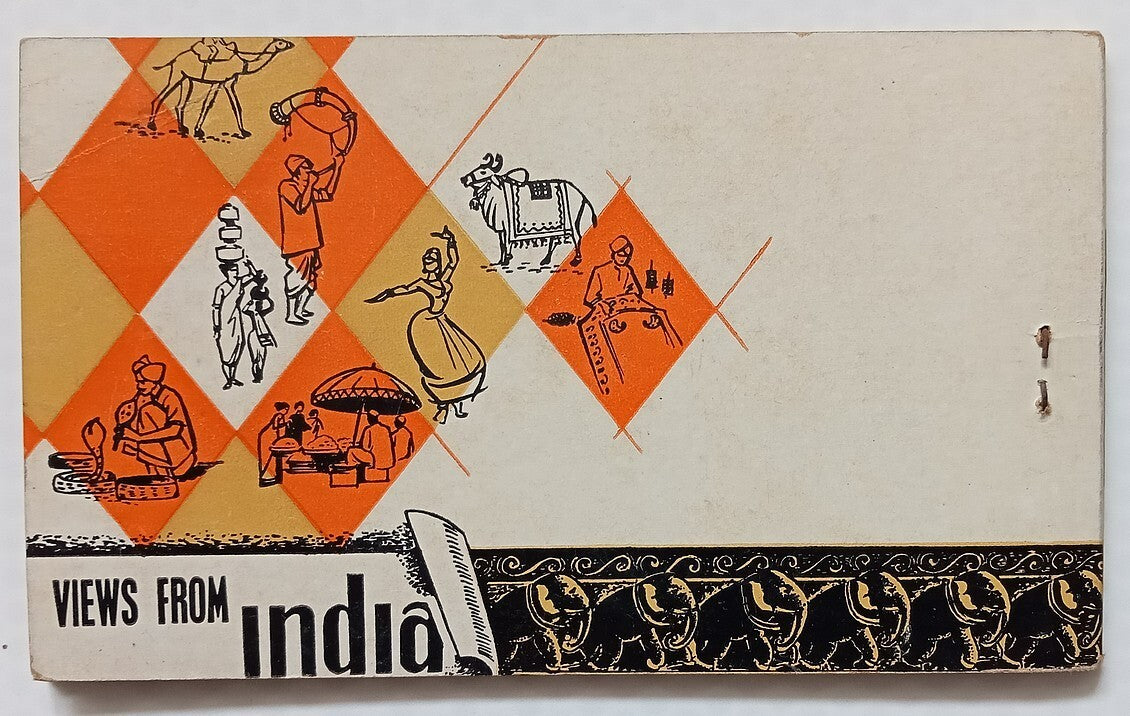 AOP VIEWS FROM INDIA vintage booklet of 10 postcards