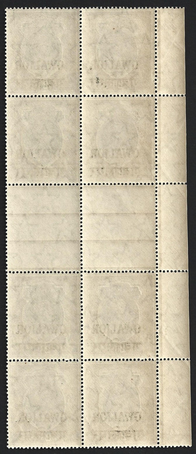 (AOP) India Gwalior State KGVI 1938-48 2R gutter block of 8 MNH. SG 113 £200