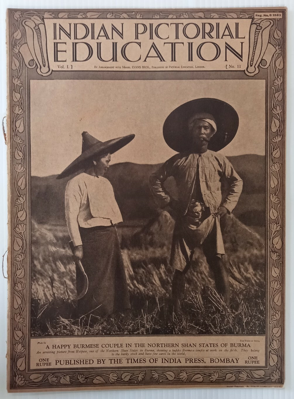 INDIAN PICTORAL EDUCATION 1929.30 Vol.1 No.11 Burma Shan, Coal Fields, Buick