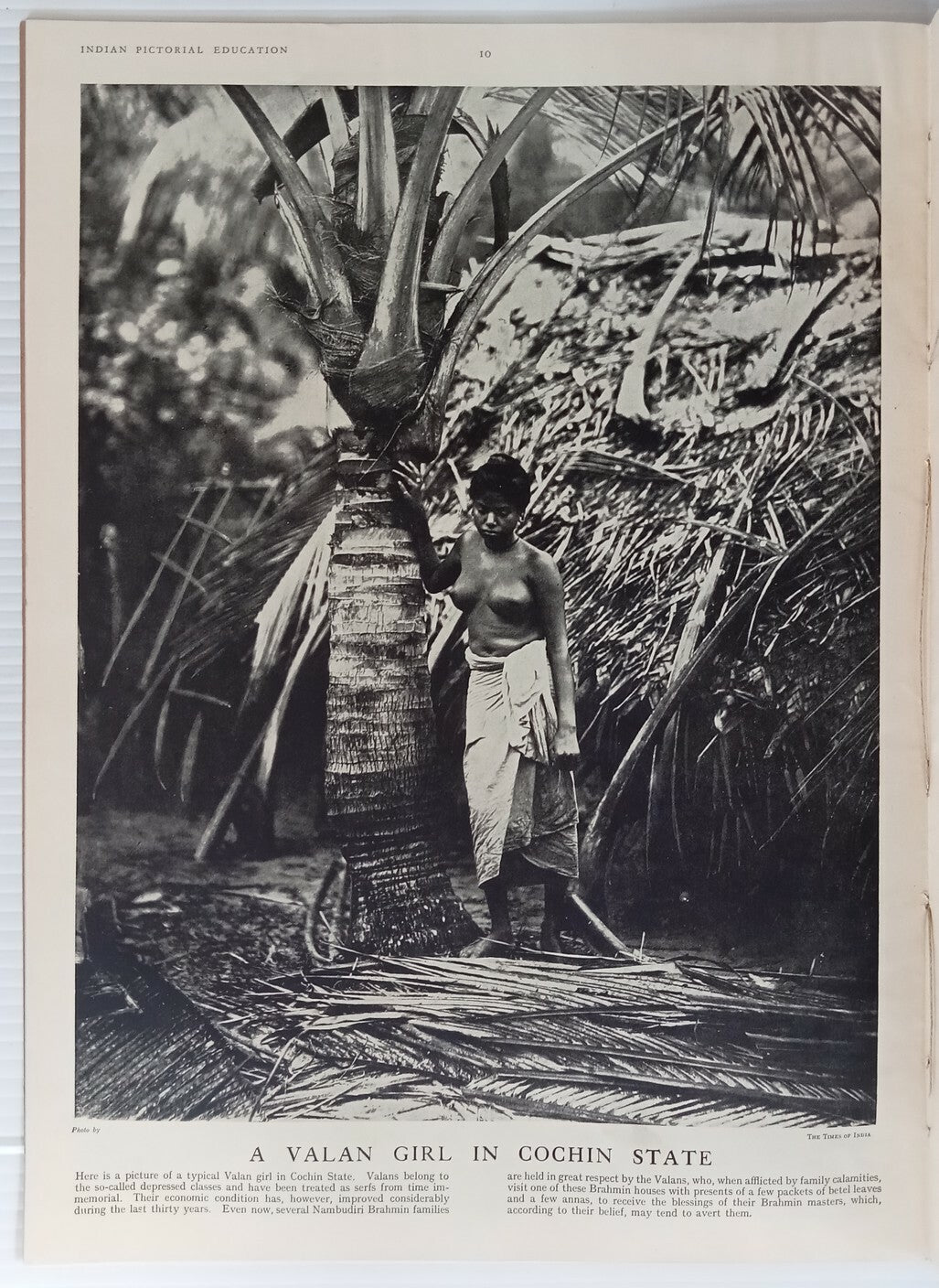 INDIAN PICTORAL EDUCATION 1929.30 Voll.1 No.2 Malabar Valan , Dasis, Chilum