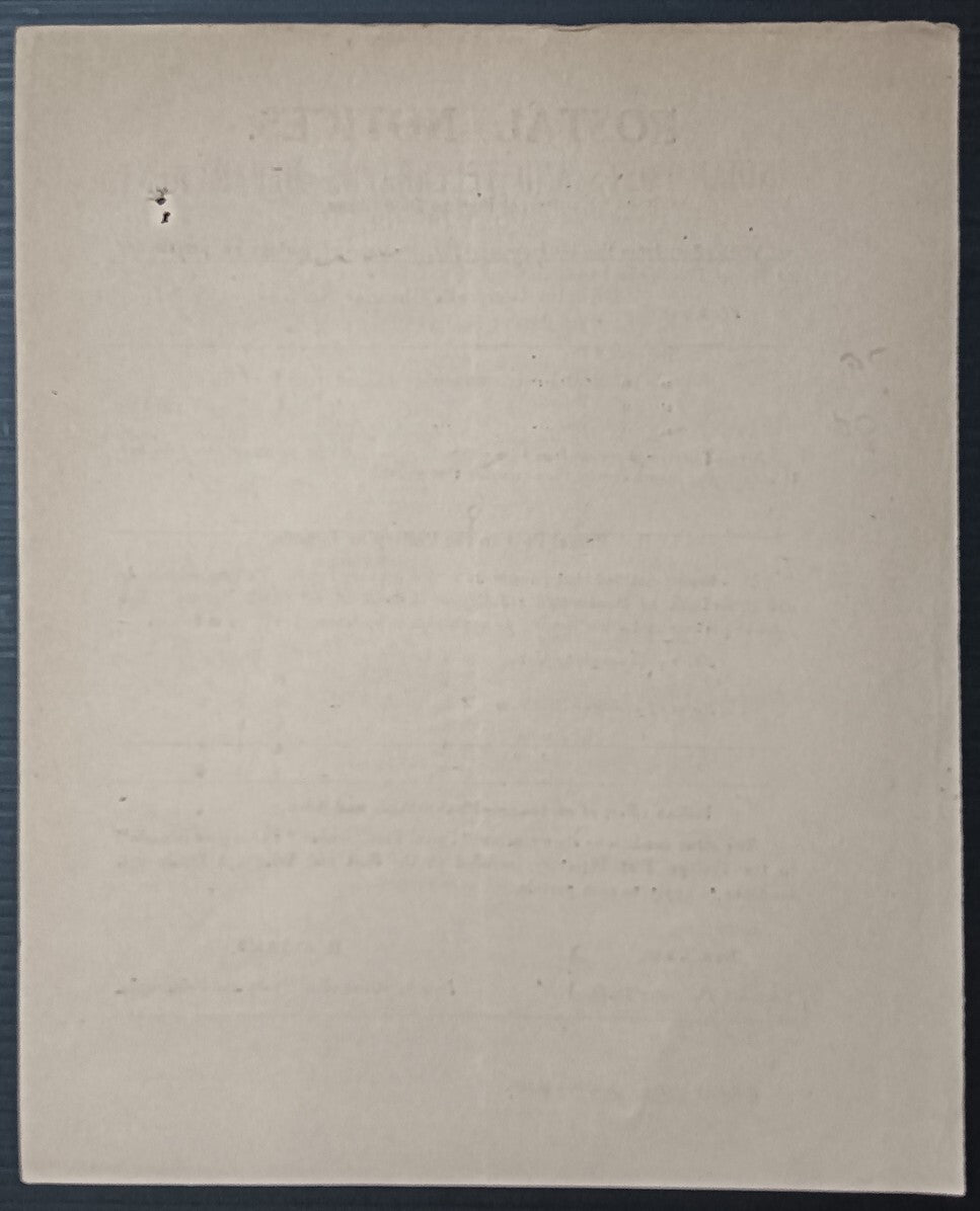 India POSTAL NOTICE 18th Dec. 1930 Parcel Post to China & Philippine Islands