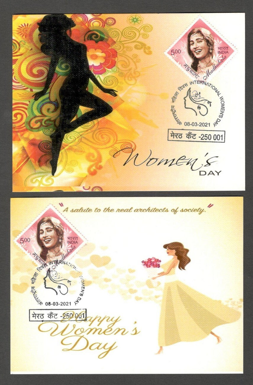 AOP India 2021 WOMEN'S DAY set of 6 special maxi cards with labels