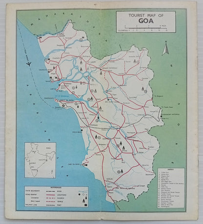 AOP India vintage tourist brochure GOA