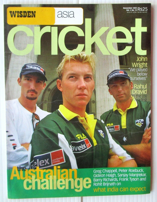 Wisden Asia Cricket Nov 2003 issue The Australian Challenge What India can expec