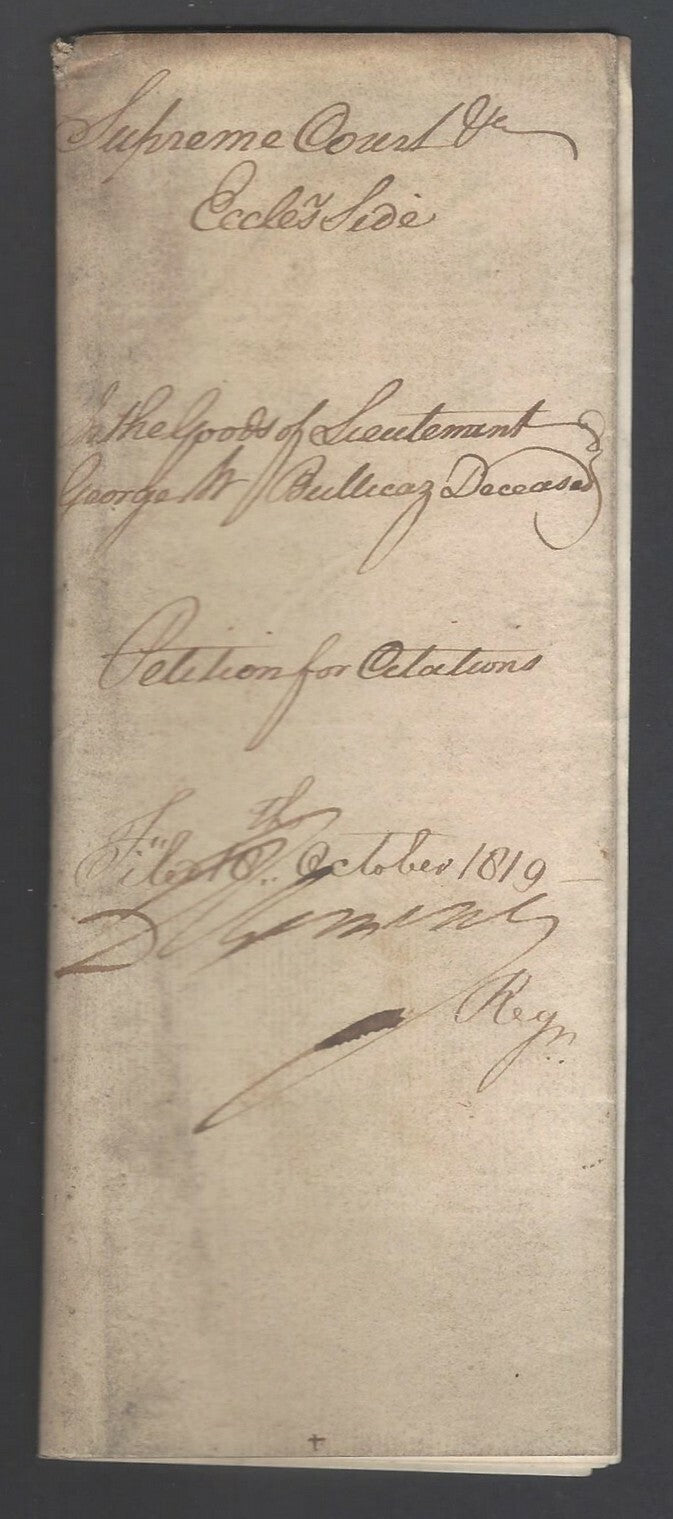 AOP India 1819 Supreme Court, Fort Williams, Calcutta document