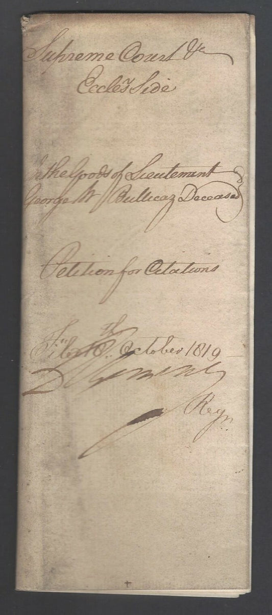 AOP India 1819 Supreme Court, Fort Williams, Calcutta document