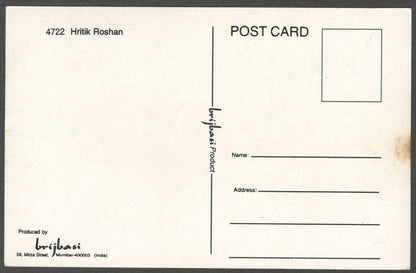 AOP India Bollywood HRITHIK ROSHAN vintage postcard 