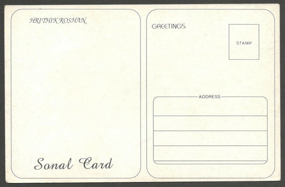 AOP India Bollywood postcard HRITIK ROSHAN