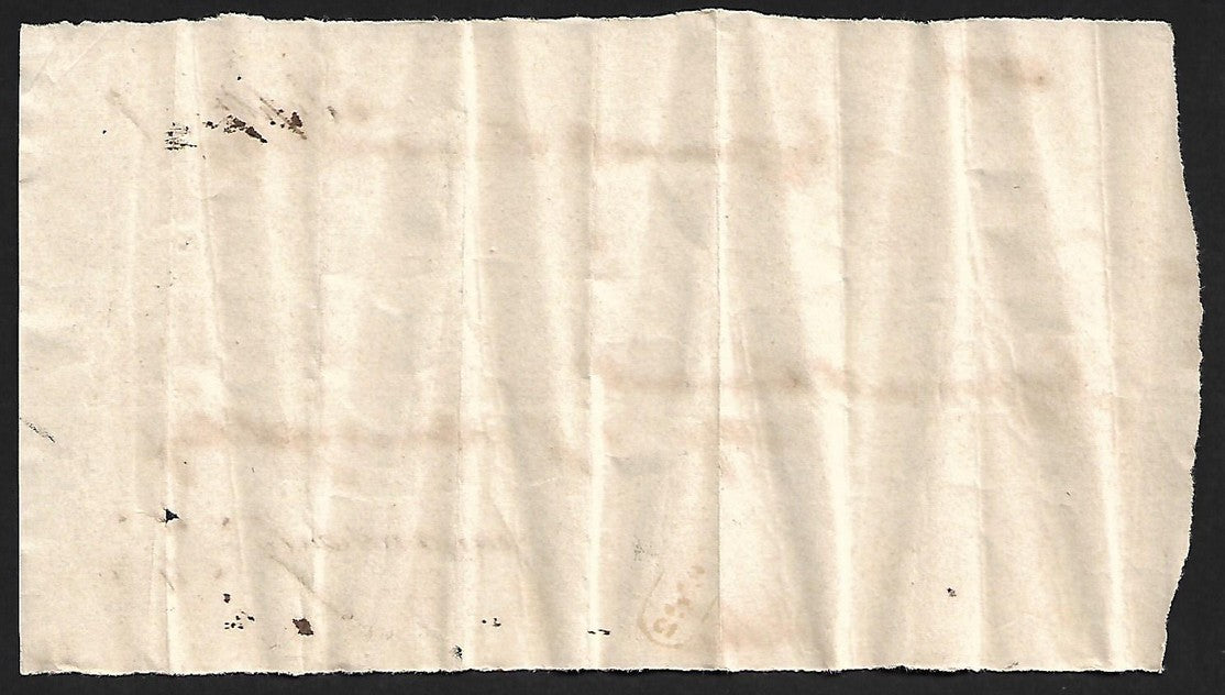 India 1857 Calcutta General Post Office letter Receipt
