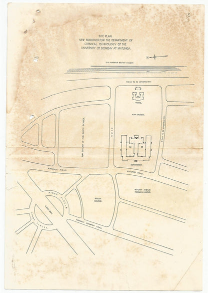 India 1941 University of Bombay crested invitation with map