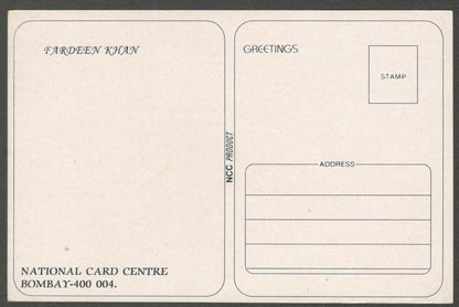 AOP India Bollywood FARDEEN KHAN vintage postcard 