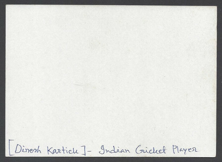 AOP India CRICKET Dinesh Karthik signed autograph card