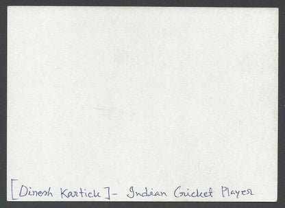 AOP India CRICKET Dinesh Karthik signed autograph card