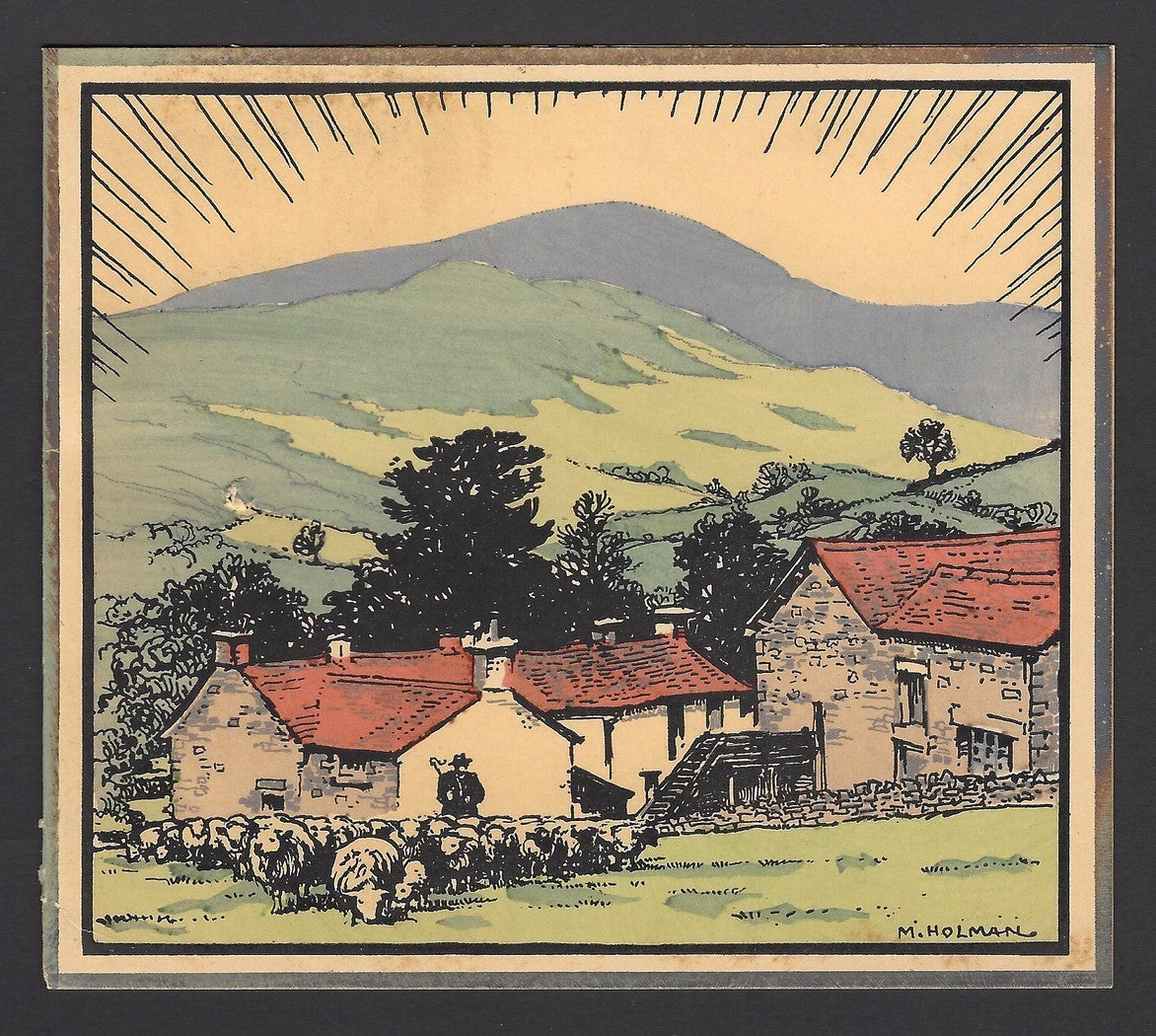 India vintage greeting card from E C Gibson Resident for WISA WISA