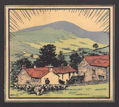 India vintage greeting card from E C Gibson Resident for WISA WISA