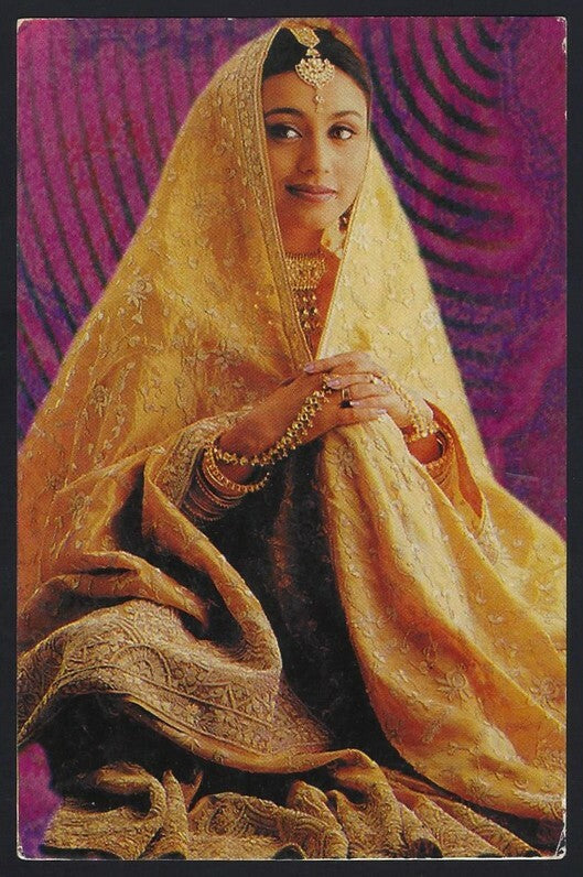 AOP India Bollywood RANI MUKHERJI vintage postcard 