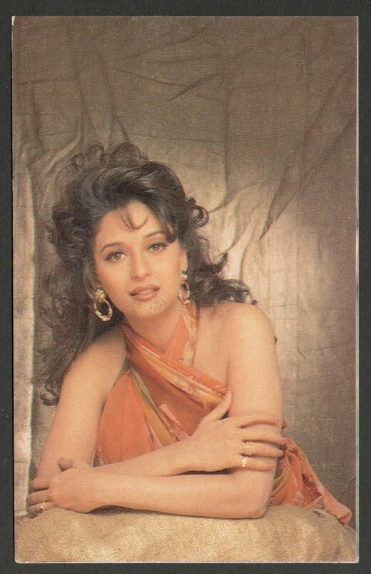 AOP India Bollywood MADHURI DIXIT vintage postcard 