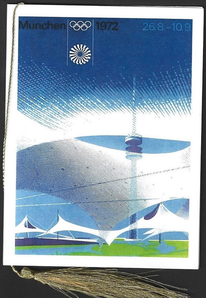 India 2024 Paris Olympics souvenir with 1972 Munich West Germany Olympics cachet