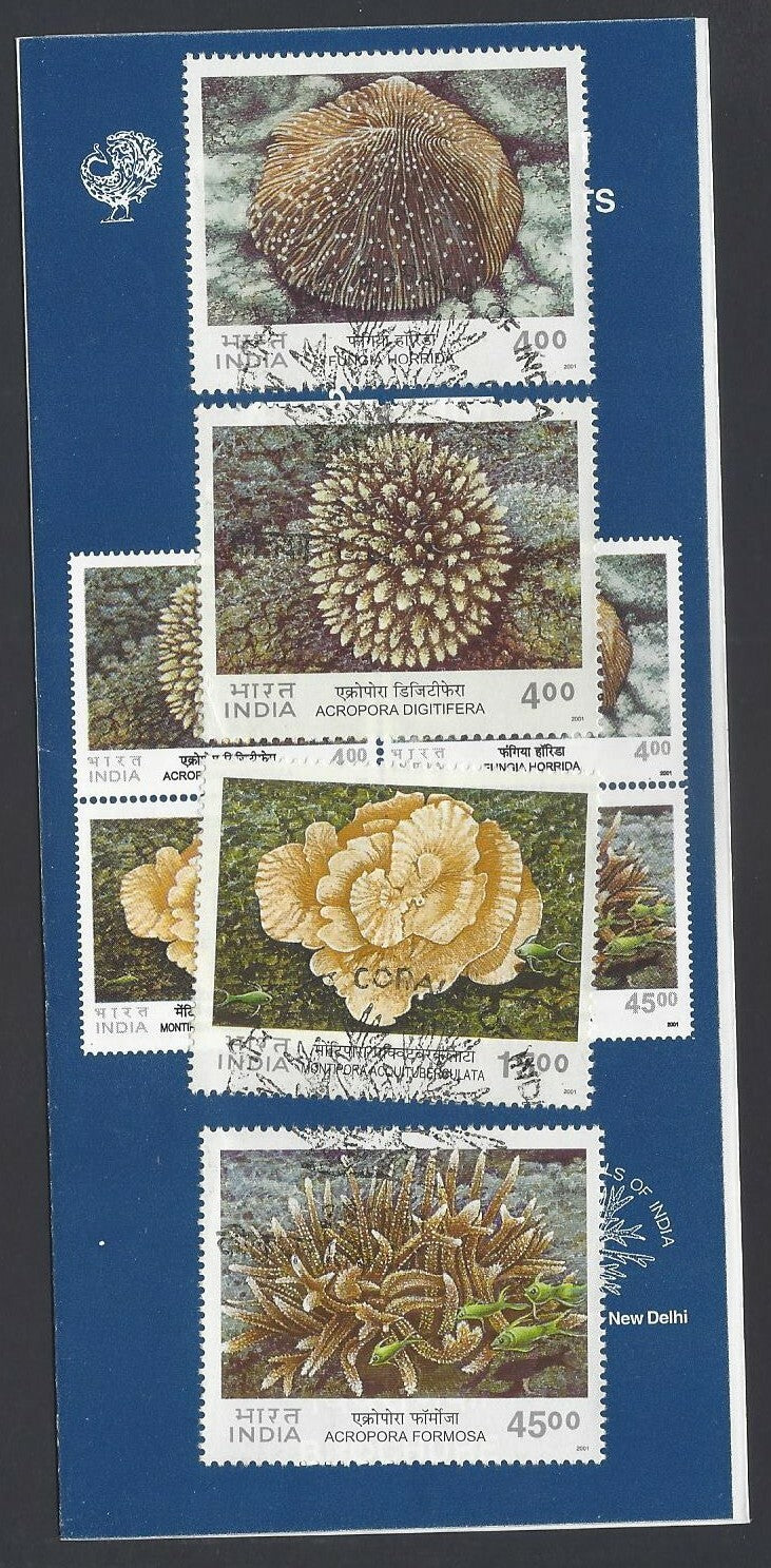 India 2001 Corals used brochure 
