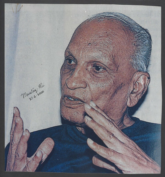 AOP CRICKET Mustaq Ali, India signed 8x8 inches photo 