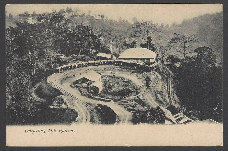 India Darjeeling Hill Railway vintage postcard