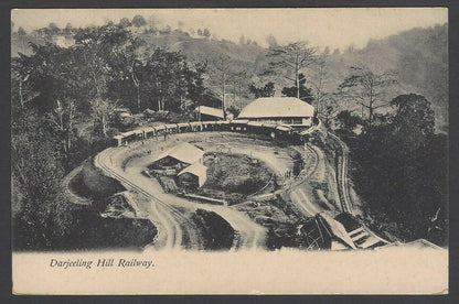 India Darjeeling Hill Railway vintage postcard