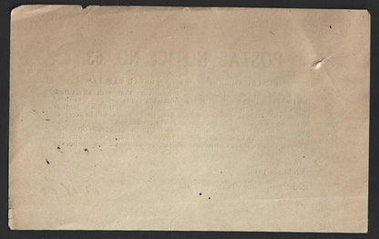 India POSTAL NOTICE 15 Mar 1948 Restrictions on Foreign Postal Parcels