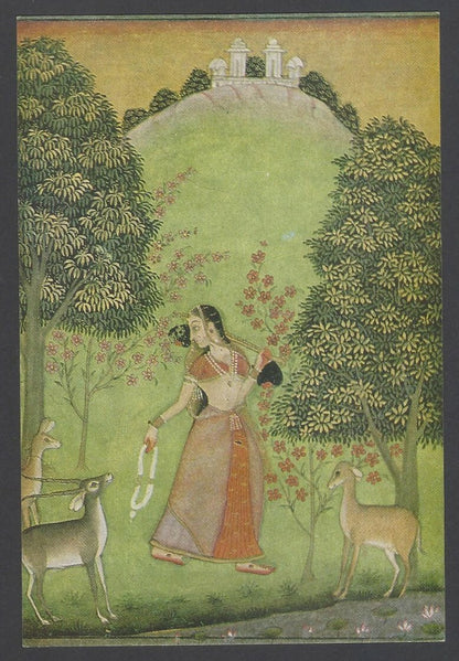 AOP India Miniature Paintings vintage postcards (3)