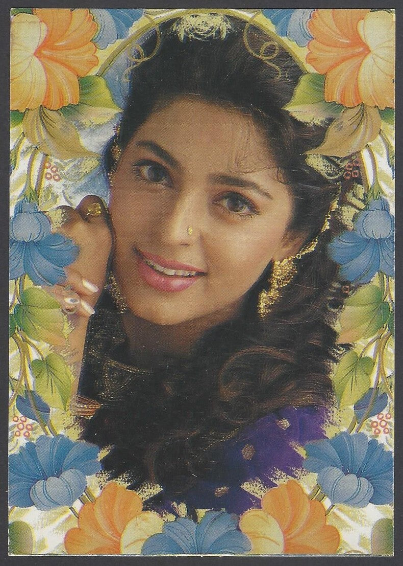 AOP India vintage Bollywood postcard JUHI CHAWLA