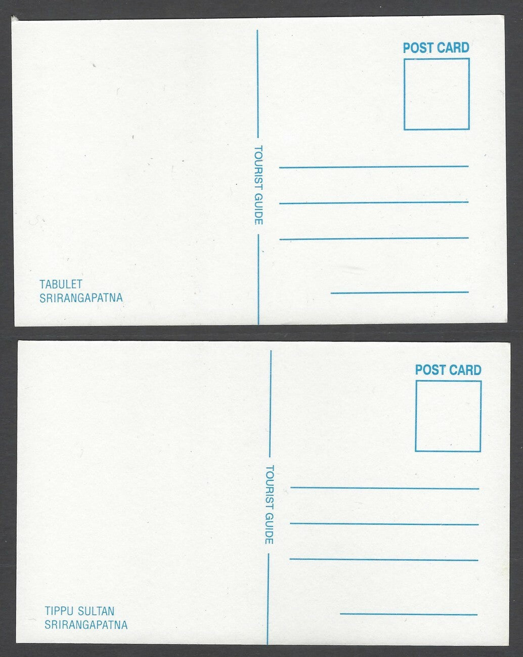 India Srirangapatna set of 10 vintage postcards c.1970's-80's