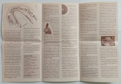AOP India Vintage Ajanta Tourist leaflet 