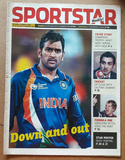 India Sportstar 2009-11 CRICKET cover issues 10” X 13” (5)