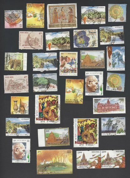India 1990s to 2010 off paper mixture – mostly different 220+ stamps