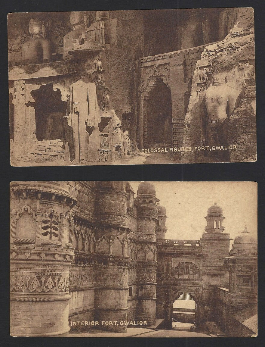 India Gwalior Fort vintage postcards (2)