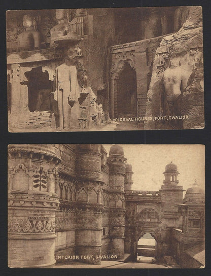 India Gwalior Fort vintage postcards (2)