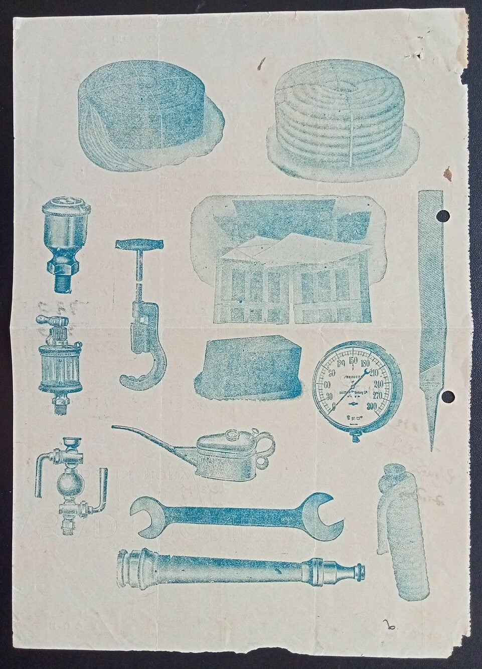 AOP India 1940 illustrated billhead PRESS STORES SUPPLIERS Railwaypura