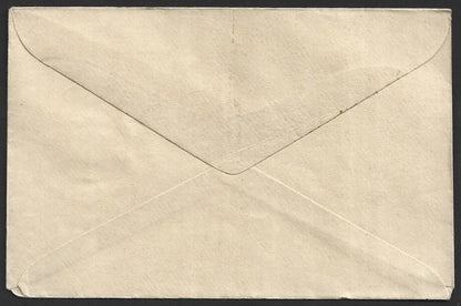 India 25p violet envelope with misplaced stamp error