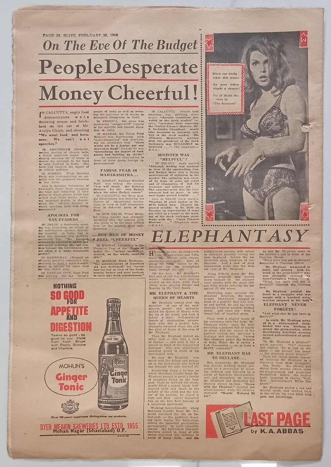 AOP India BLITZ 26 Feb 1966 IAC STINKS WITH SCANDALS (R )
