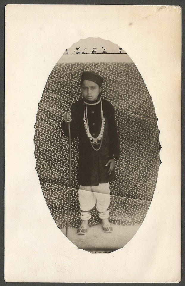 India real photo postcard of an unidentified young Maharaja