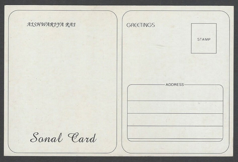 India Bollywood vintage postcards  AISHWARYA ROY (4)