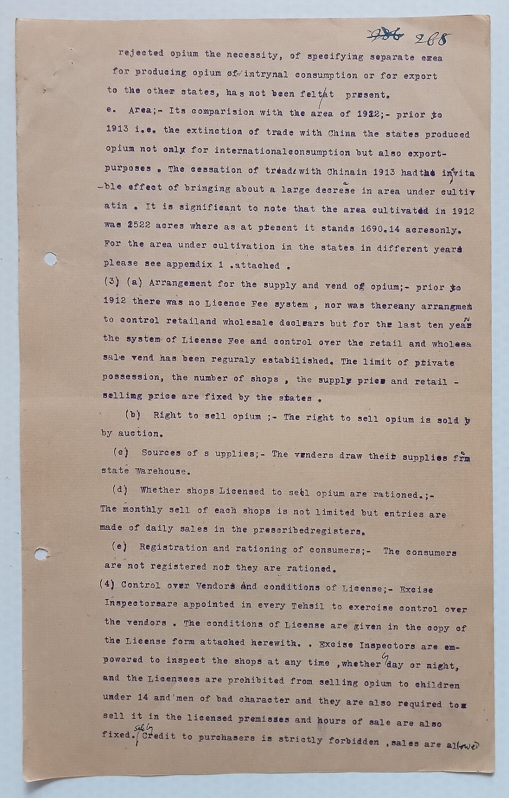 AOP India Official correspondence - OPIUM & OTHER DANGEROUS DRUG 1929-30