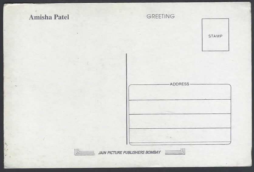 AOP India Bollywood AMISHA PATEL vintage postcard 