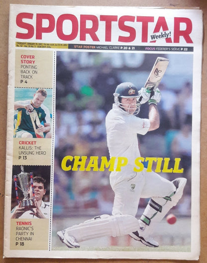 India Sportstar 2009-12 CRICKET cover issues 10” X 13” (5)