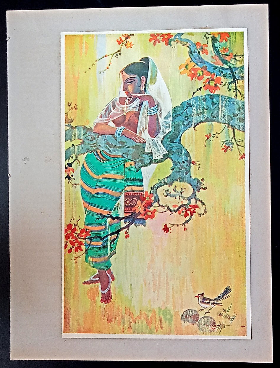 India vintage print PRAYALBHA by Dinanth Dalal - Shringhar Nayaka series
