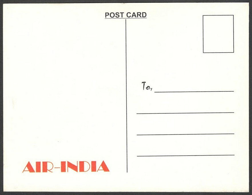 AIR INDIA LONDON reprinted postcard