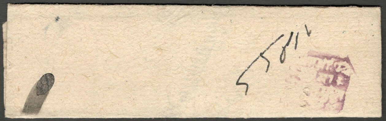 India Jaipur 1878 pre stamp cover red paid hs to Niwai