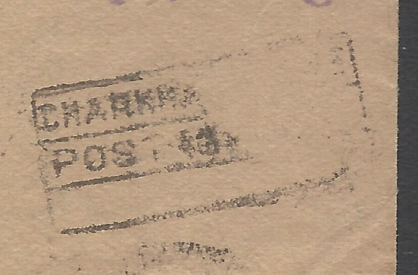 AOP India Charkari State Postage Due cover
