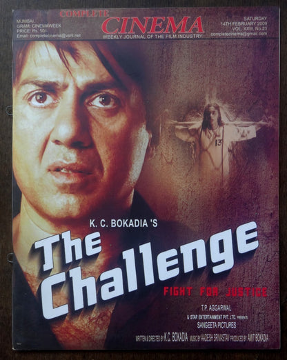 Bollywood Trade magazine COMPLETE CINEMA 14 Feb 2009 issue – Sunny Deol cover